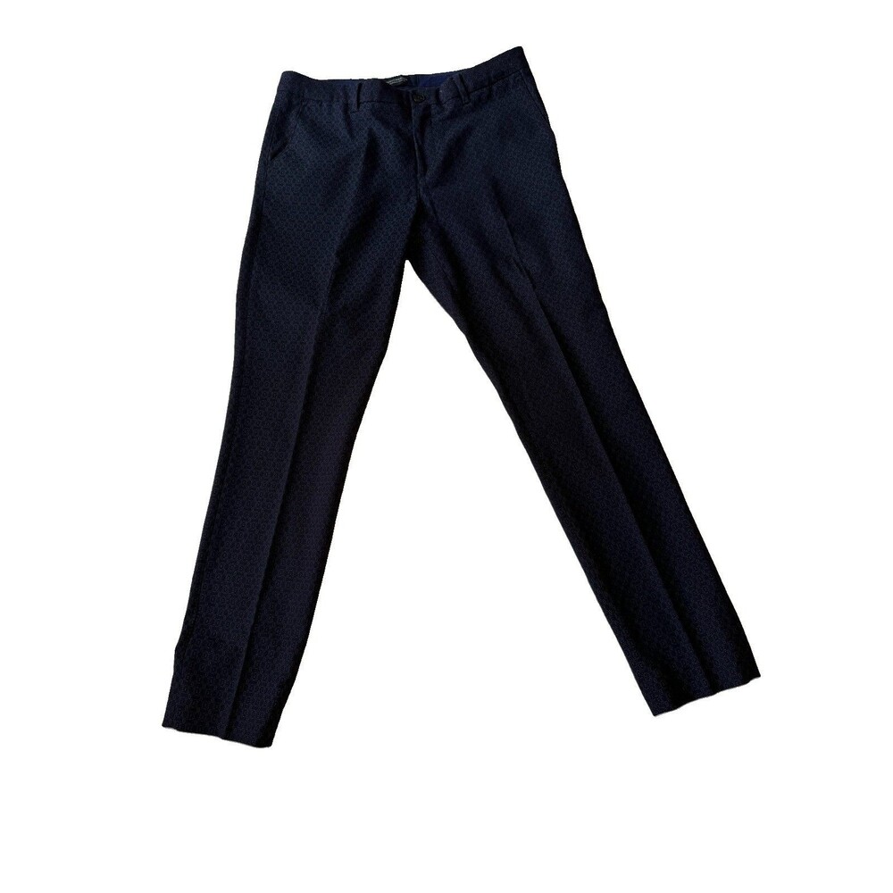 Scotch & Soda Mott Slim Chinos Blue Micro Dot Pattern Mens Pants 30x32